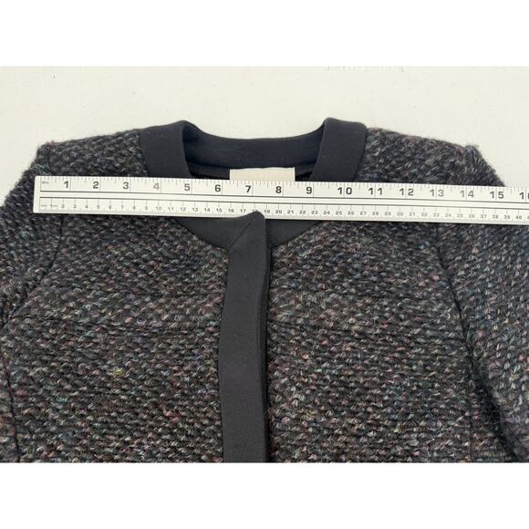 IRO Women's Cym Wool Blend Dark Gray/Navy Blue Tweed Jacket Blazer Size 4 - Picture 9 of 12